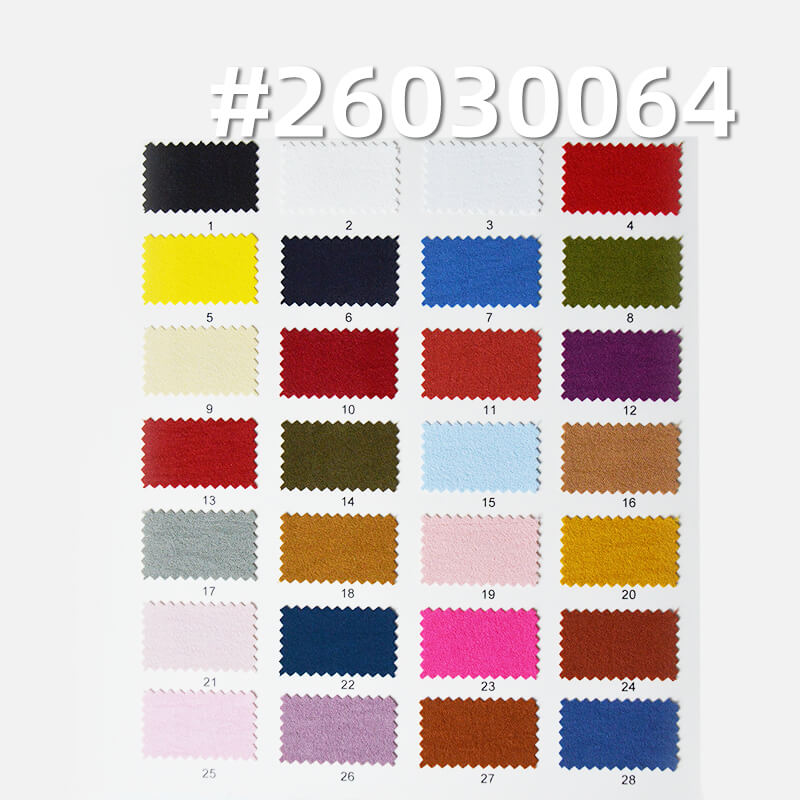 冰丝皱(起皱)|160g/m2涤纶平纹染色布|气流皱|仿棉麻皱布|休闲上衣 连衣裙 山本裤面料