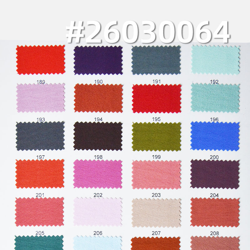 冰丝皱(起皱)|160g/m2涤纶平纹染色布|气流皱|仿棉麻皱布|休闲上衣 连衣裙 山本裤面料