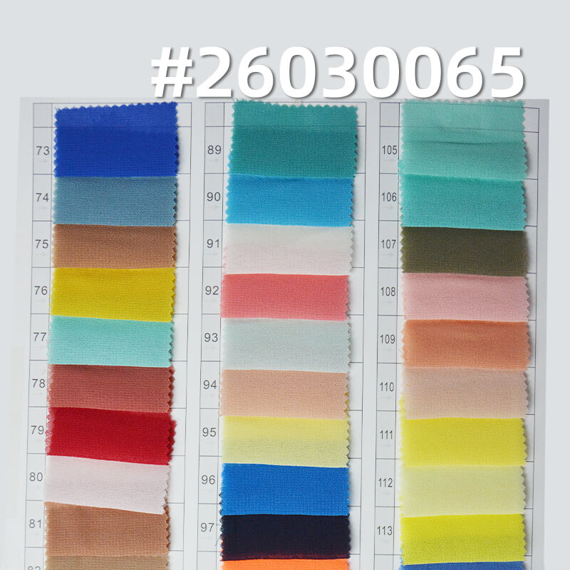 精品珍珠雪纺(强珠感)|85g/m2涤纶平纹染色布|雪纺珠布料|时尚上衣 汉服 古装 裙子面料