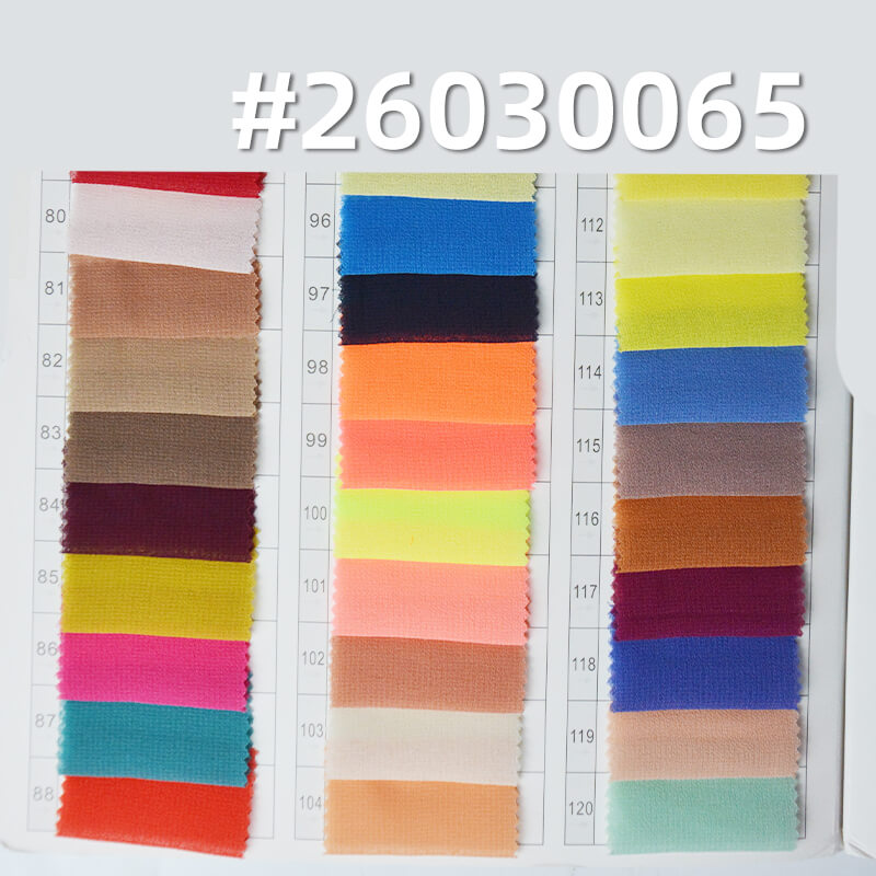 精品珍珠雪纺(强珠感)|85g/m2涤纶平纹染色布|雪纺珠布料|时尚上衣 汉服 古装 裙子面料