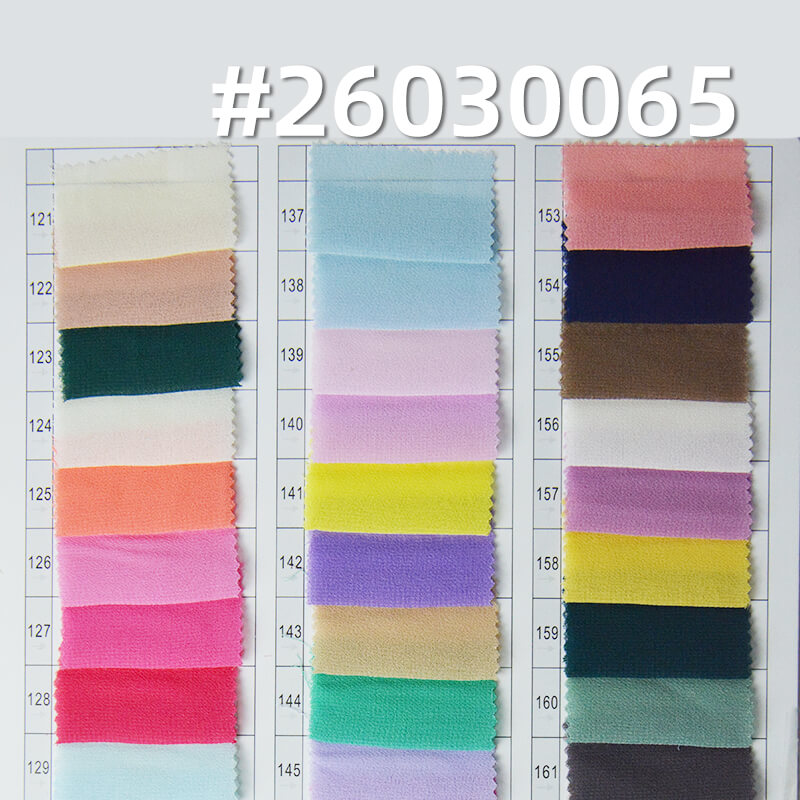 精品珍珠雪纺(强珠感)|85g/m2涤纶平纹染色布|雪纺珠布料|时尚上衣 汉服 古装 裙子面料