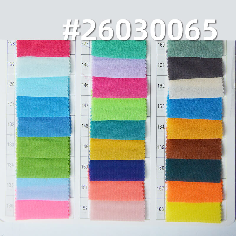 精品珍珠雪纺(强珠感)|85g/m2涤纶平纹染色布|雪纺珠布料|时尚上衣 汉服 古装 裙子面料