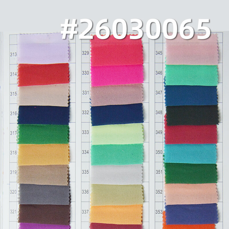 精品珍珠雪纺(强珠感)|85g/m2涤纶平纹染色布|雪纺珠布料|时尚上衣 汉服 古装 裙子面料