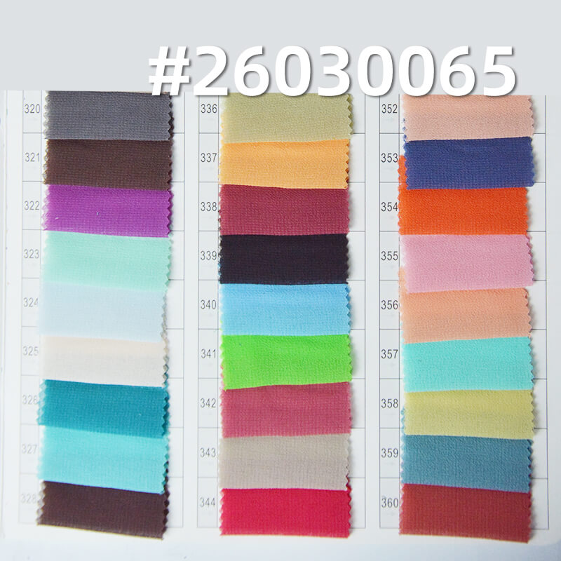 精品珍珠雪纺(强珠感)|85g/m2涤纶平纹染色布|雪纺珠布料|时尚上衣 汉服 古装 裙子面料