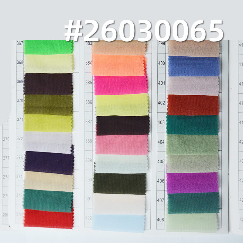 精品珍珠雪纺(强珠感)|85g/m2涤纶平纹染色布|雪纺珠布料|时尚上衣 汉服 古装 裙子面料