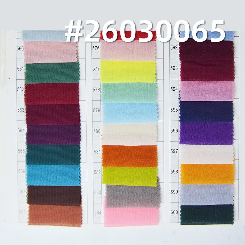 精品珍珠雪纺(强珠感)|85g/m2涤纶平纹染色布|雪纺珠布料|时尚上衣 汉服 古装 裙子面料