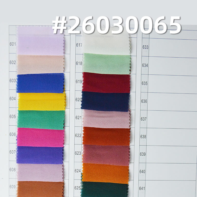 精品珍珠雪纺(强珠感)|85g/m2涤纶平纹染色布|雪纺珠布料|时尚上衣 汉服 古装 裙子面料