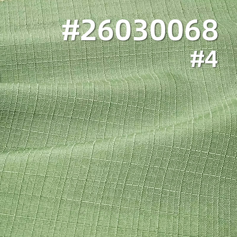 弹力秋田麻|145g/m2涤纶提花格染色布|弹力梭织布料|时尚衬衫 连衣裙 裤子面料