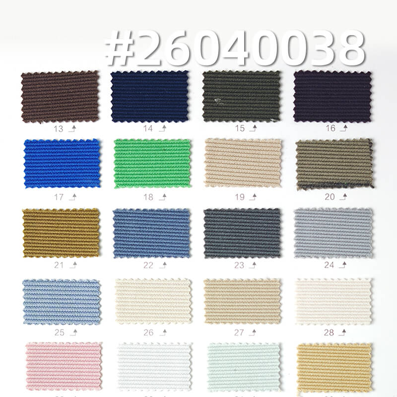 针织小楼梯布|280g/m2涤氨梯级布|肌理感高弹条纹布料|运动服 休闲上衣 裤子面料