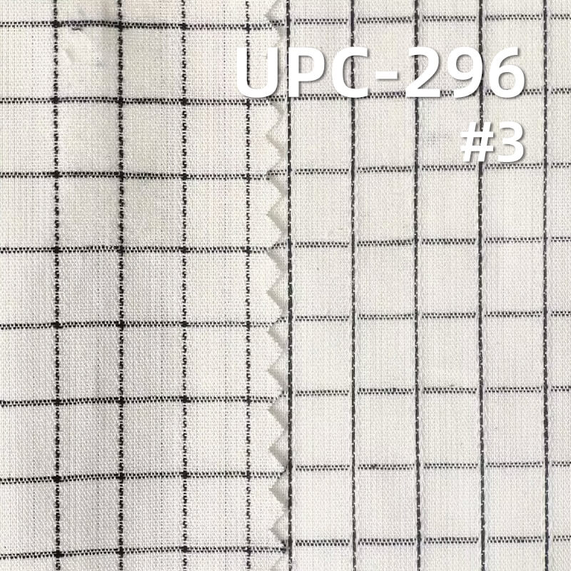全棉小提花色织布|120g/m2清新条子/格子布料|纯棉提花布|休闲衬衫 连衣裙面料