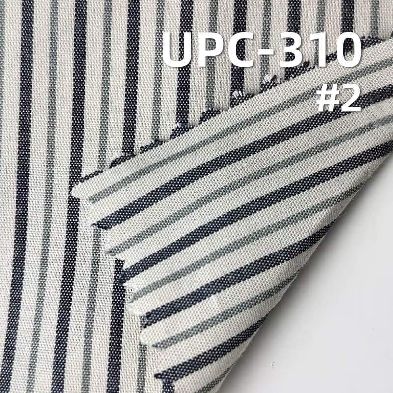 全棉色织条子布|107g/m2 纯棉平纹布|商务风条纹布料|衬衫 连衣裙面料