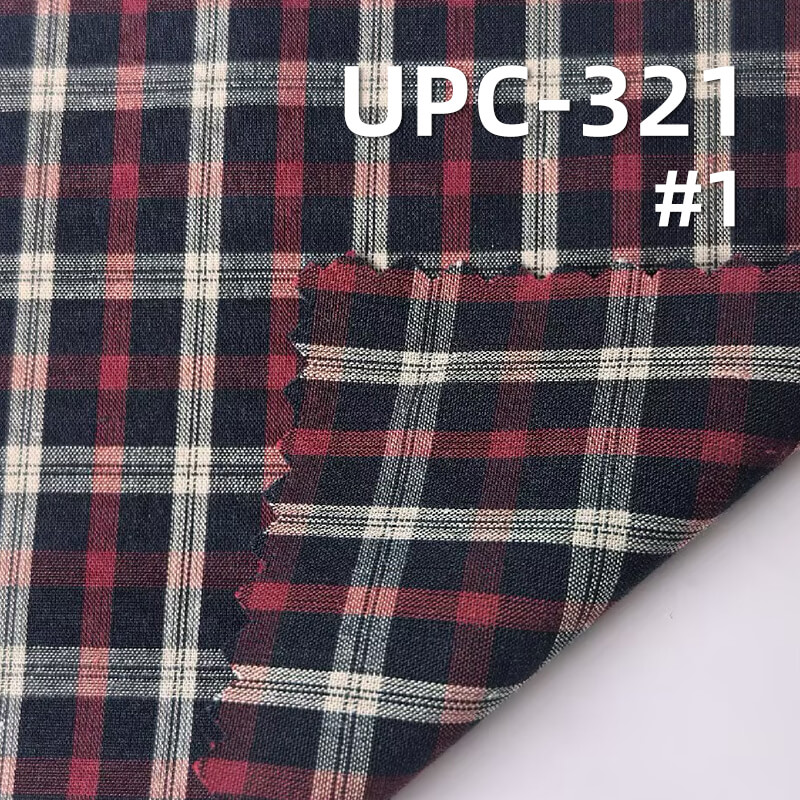 全棉色织格子布|92g/m2薄款纯棉平纹色织布|休闲格仔衬衫 裙子面料