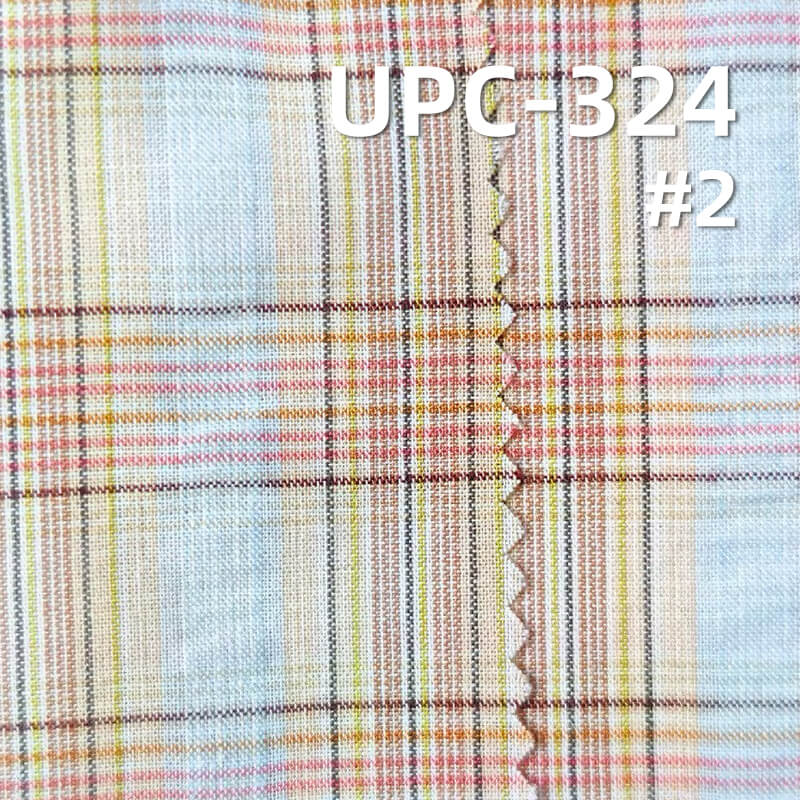 全棉色织泡泡格|95g/m2纯棉薄款平纹色织布|韩系格子布料|休闲格仔衬衫 连衣裙 时尚女装面料