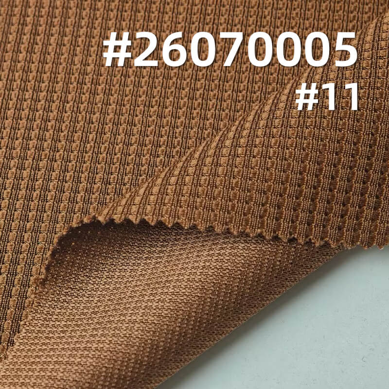 涤纶仿棉华夫格|220g/m2全涤针织布|肌理感威化格|潮牌长袖T恤 卫衣 休闲服面料