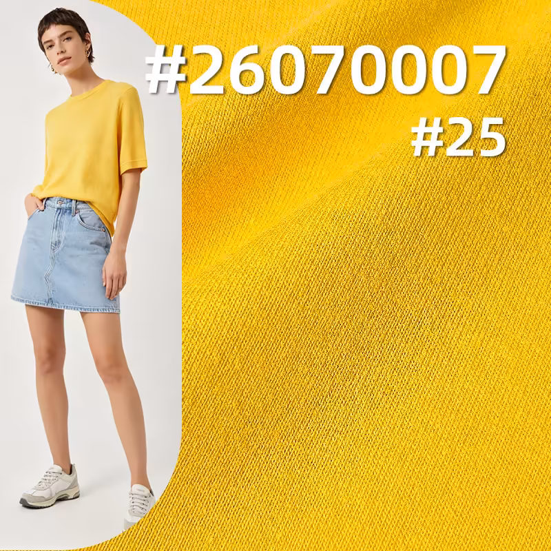 21支CVC单面汗布|200g/m2棉涤针织布|男女T恤 家居服 休闲服面料 