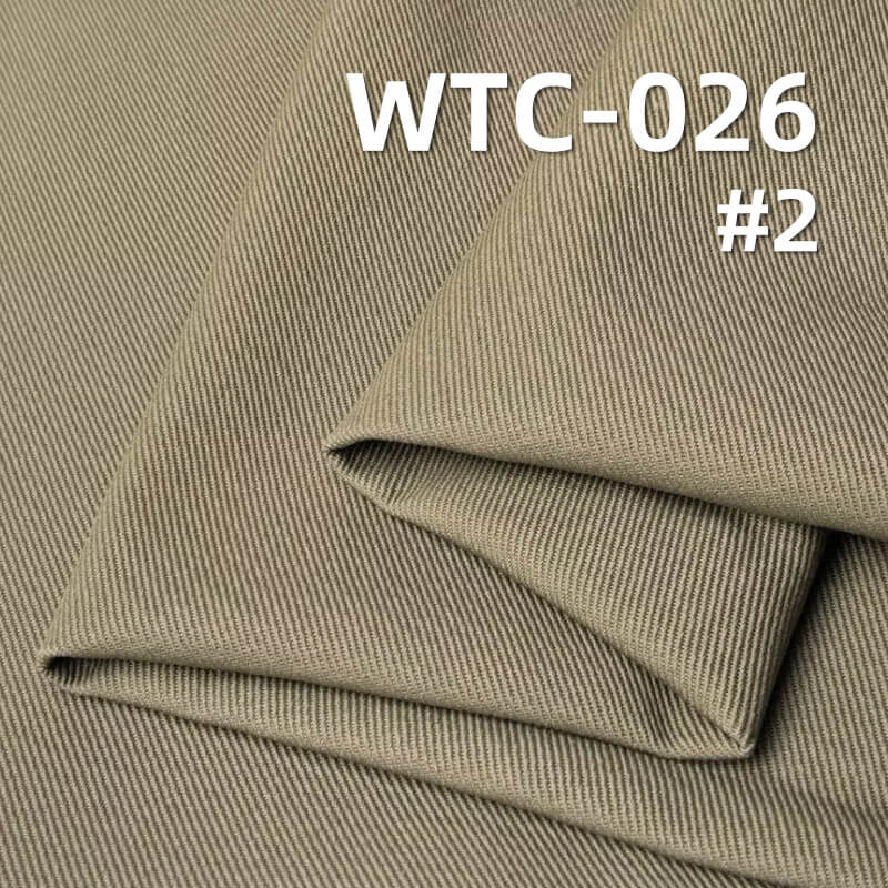 双股加厚斜纹布|350g/m2涤棉3/2左斜染色布|工装服 劳保服 制服 箱包面料