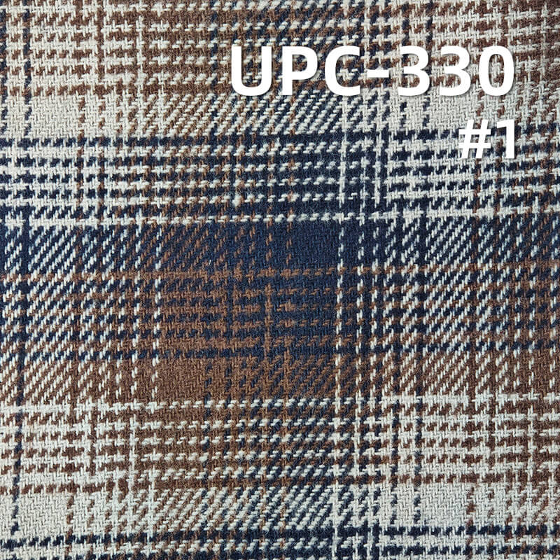 抓毛色织格子布|270g/m2秋冬全棉格仔布|2/2右斜色织布|格仔衫 裙子 裤子面料