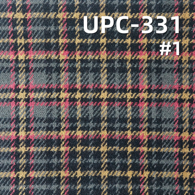 色织抓毛格子布|270g/m2秋冬全棉格仔布|2/2右斜色织布|格仔衫 裙子 裤子面料