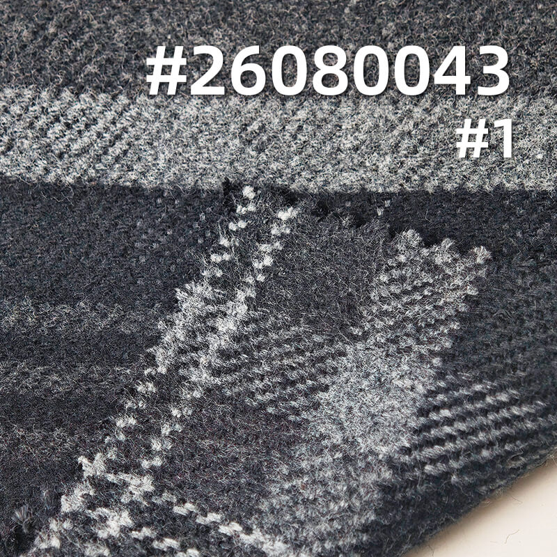 全棉色纺抓毛格子布|307g/m2加厚色织格仔布|双面小提花|格仔衫 休闲裤 秋冬半身裙面料